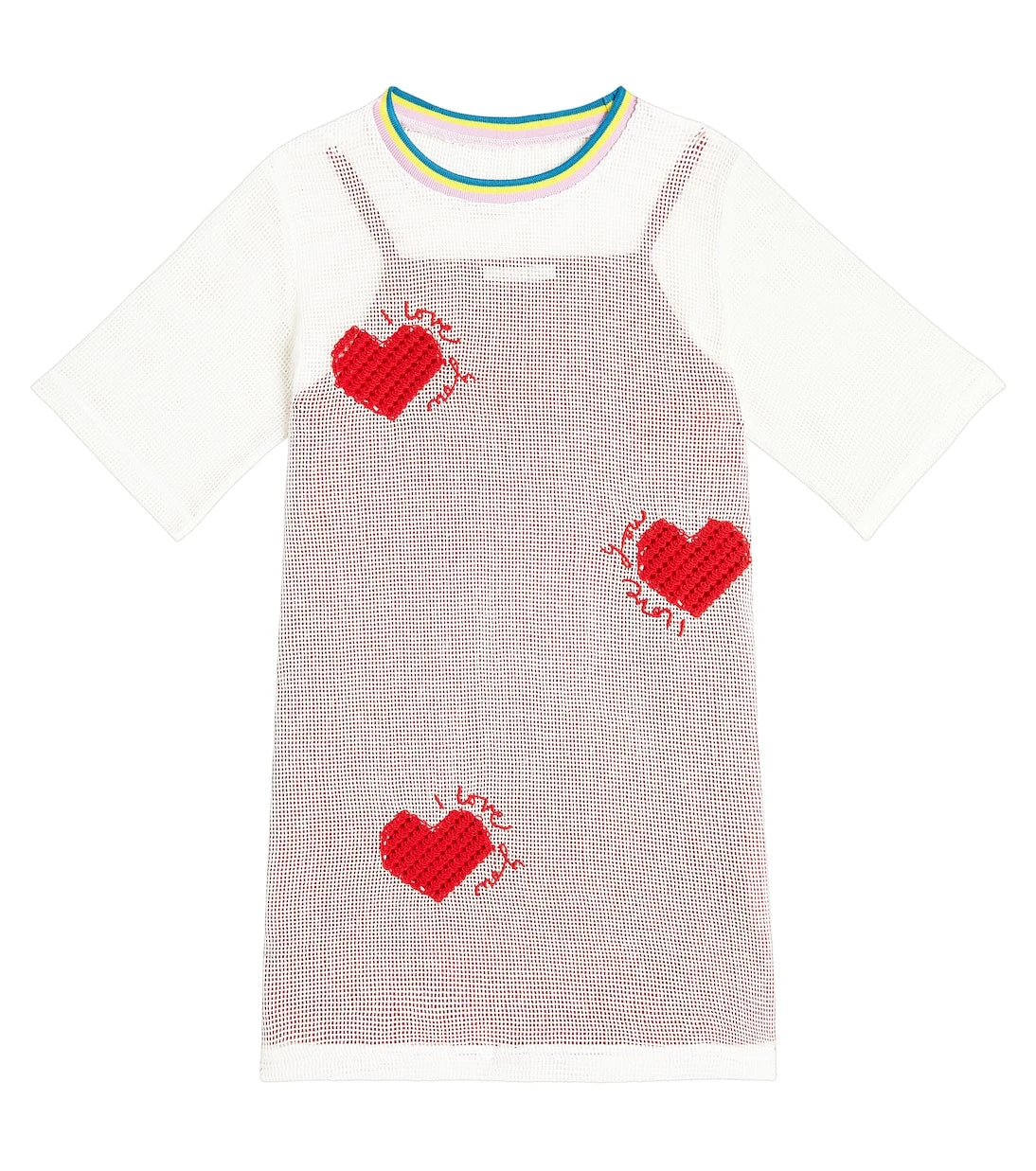 Stella McCartney Kids - فستان قطني مزين بالزينة