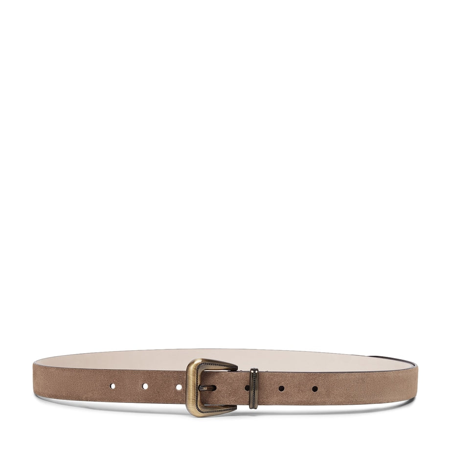 Brown Suede Belt