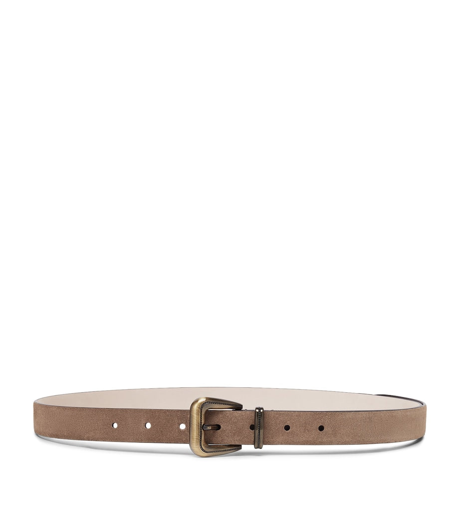 Brown Suede Belt