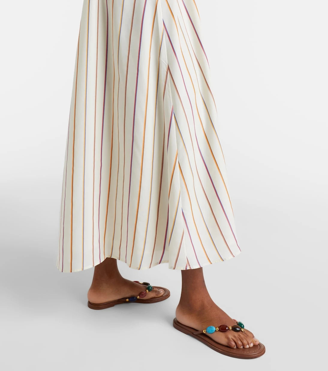 Asceno - Melfi striped maxi dress