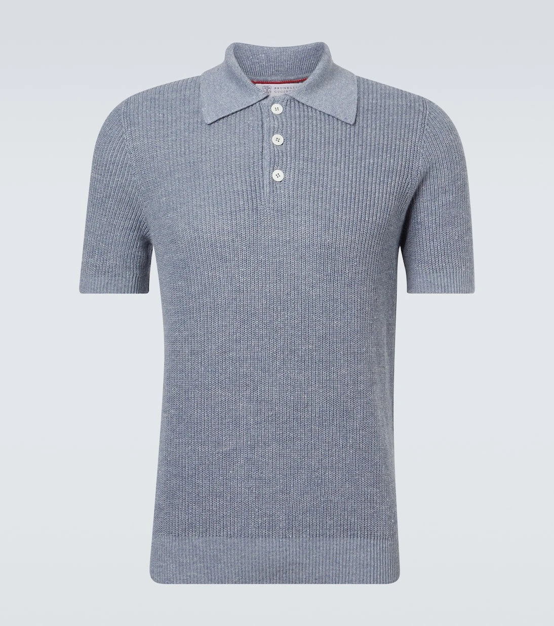 Brunello Cucinelli - Linen and cotton polo shirt