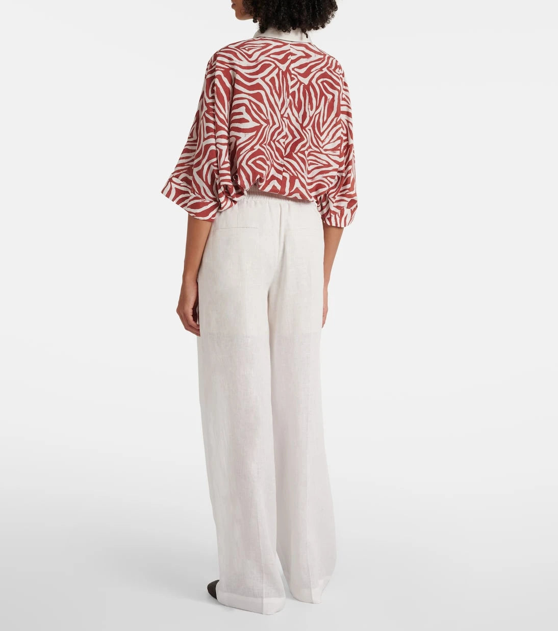 Brunello Cucinelli - Linen wide-leg pants