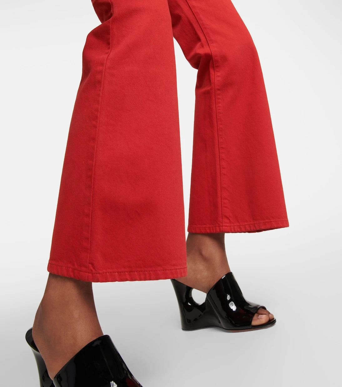 Alaïa - High-rise bootcut jeans