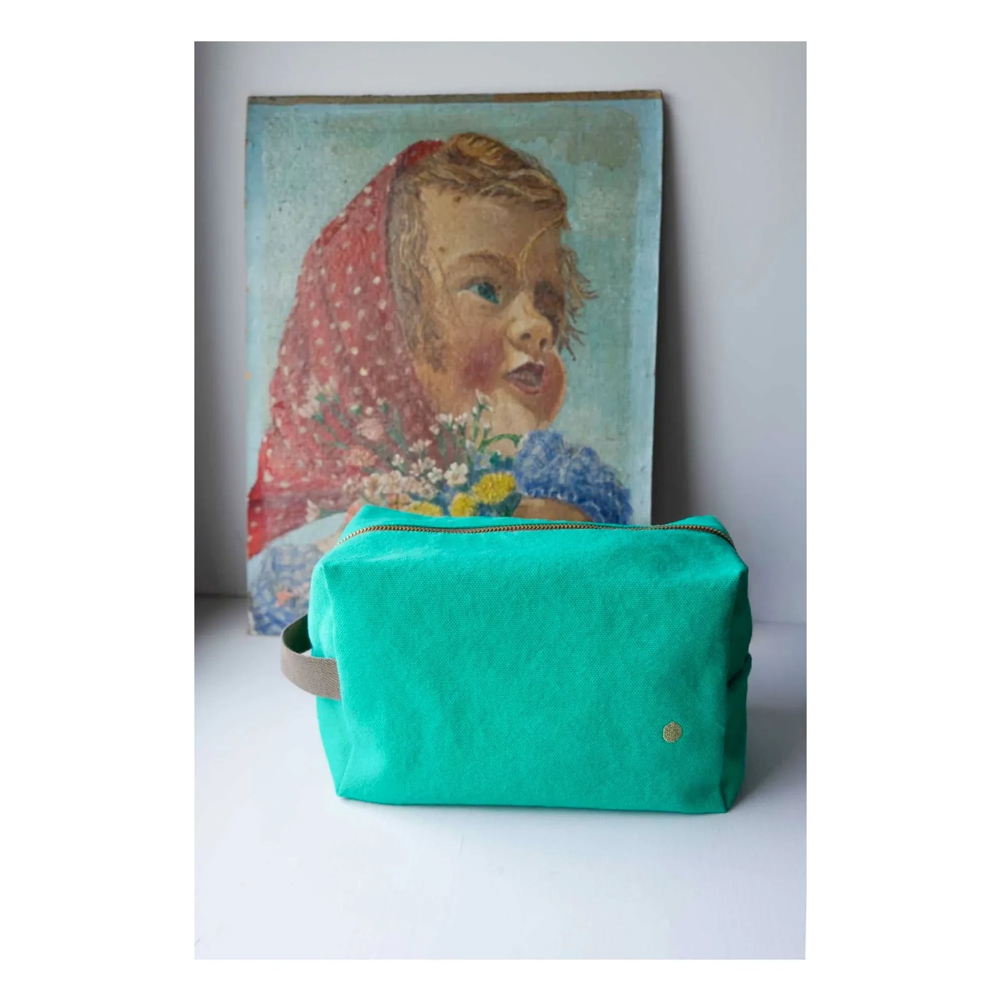 La cerise sur le gâteau - Iona cube toiletry bag | Mint Green
