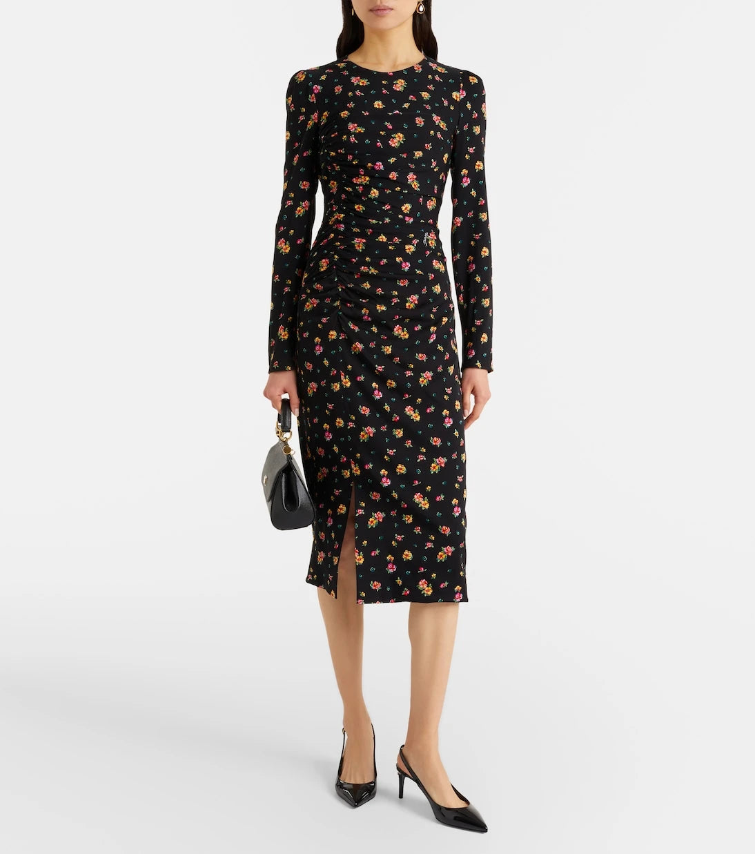 Dolce&Gabbana - Floral silk-blend midi dress