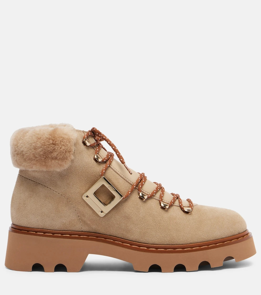 Roger Vivier - Viv' Rangers suede lace-up boots