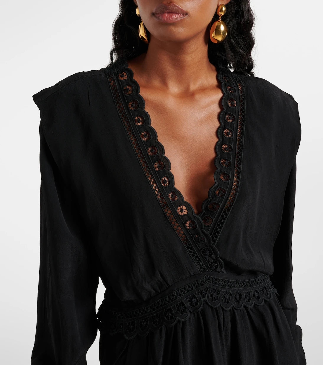 Marant Etoile - Felie lace-trimmed minidress