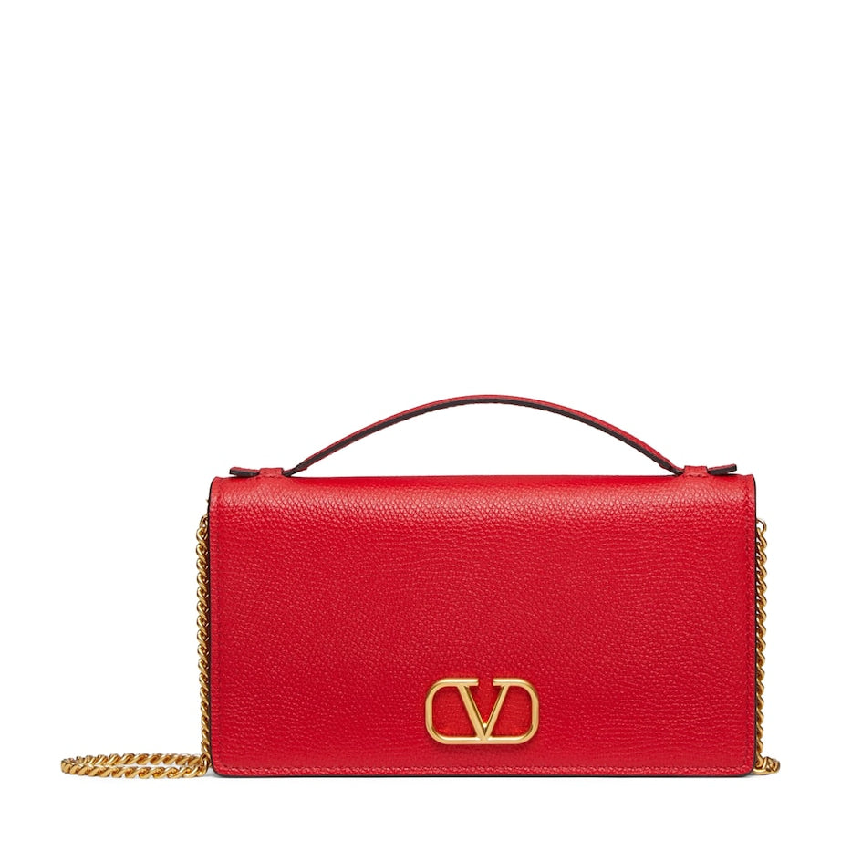 Valentino Garavani Calf Leather Shoulder Bag