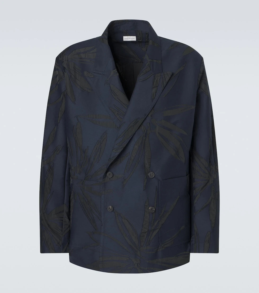 Dries Van Noten - سترة بليزر جاكار من مزيج القطن