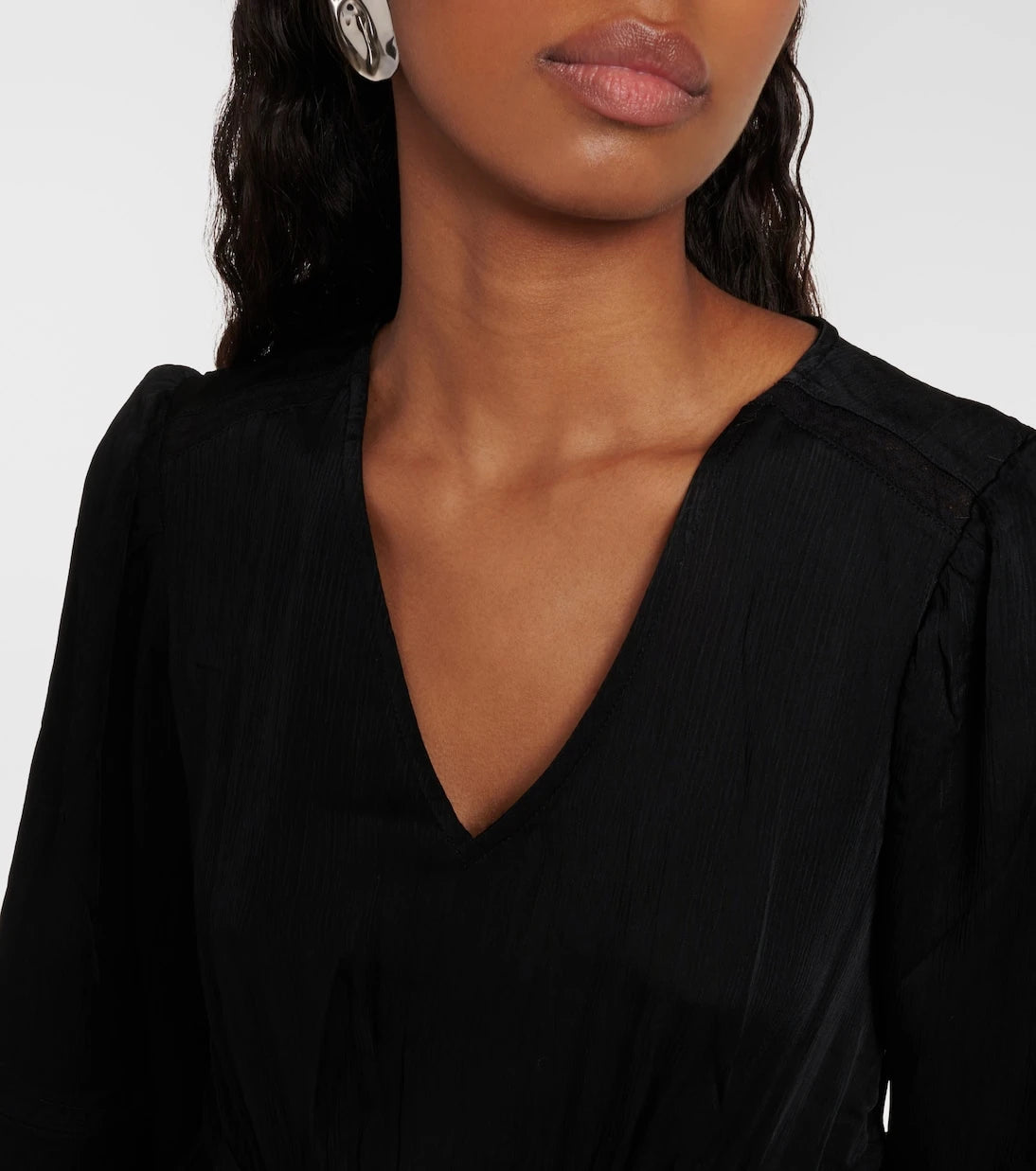 Velvet - Bethel lace-trimmed minidress