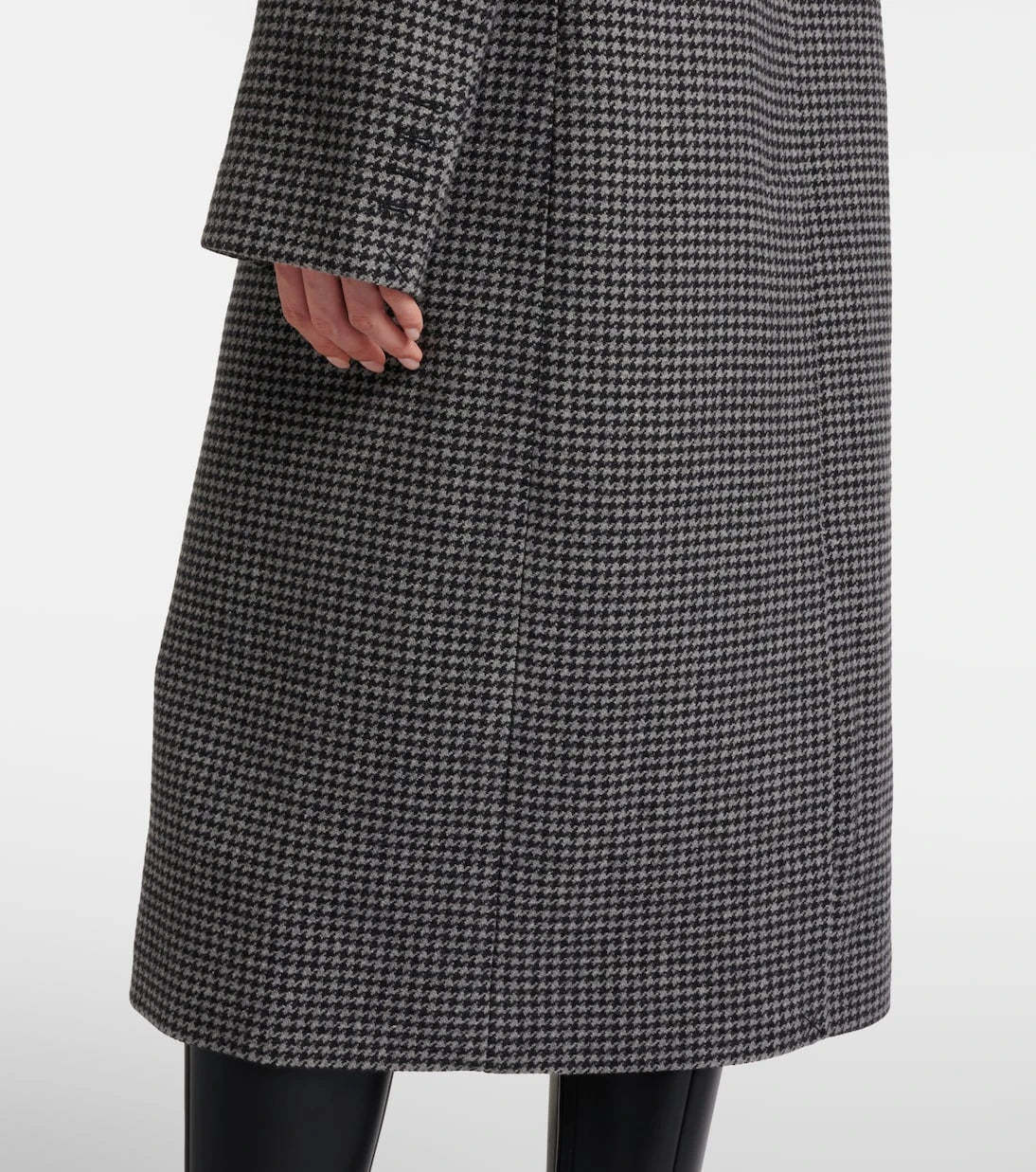 Coperni - Houndstooth wool and cashmere coat