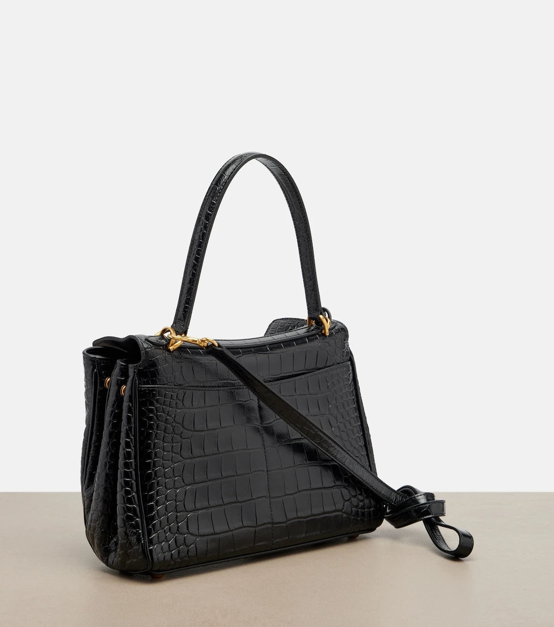 Balenciaga - Rodeo Small croc-effect leather tote bag