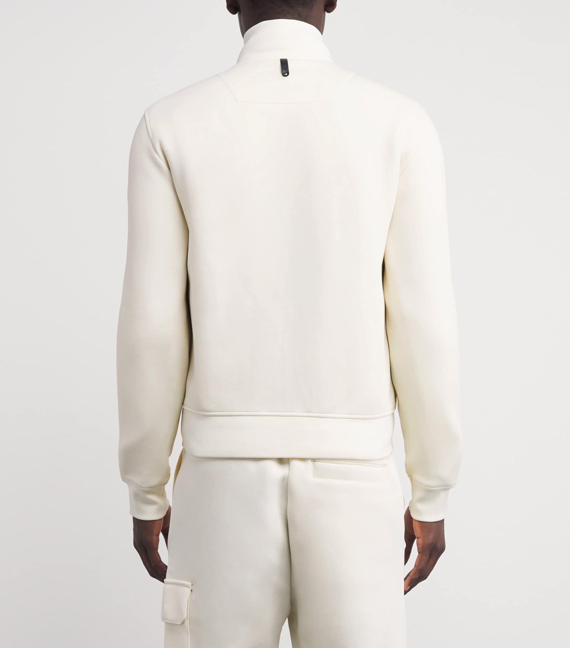 Mackage Beige Cotton-Blend Hybrid Bomber Jacket