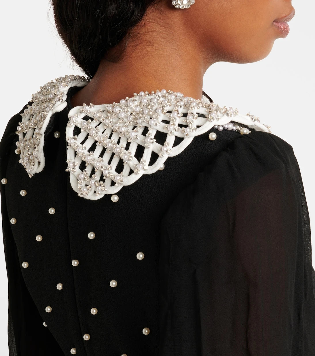Rebecca Vallance - Alivia embellished crêpe minidress