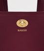 Burberry Burgundy Mini Calfskin Cotswolds Tote Bag