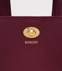 Burberry Burgundy Mini Calfskin Cotswolds Tote Bag