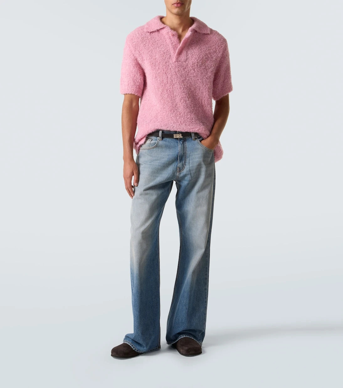 ERL - Alpaca-blend polo sweater