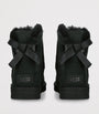 UGG Black Suede Mini Bailey Bow II