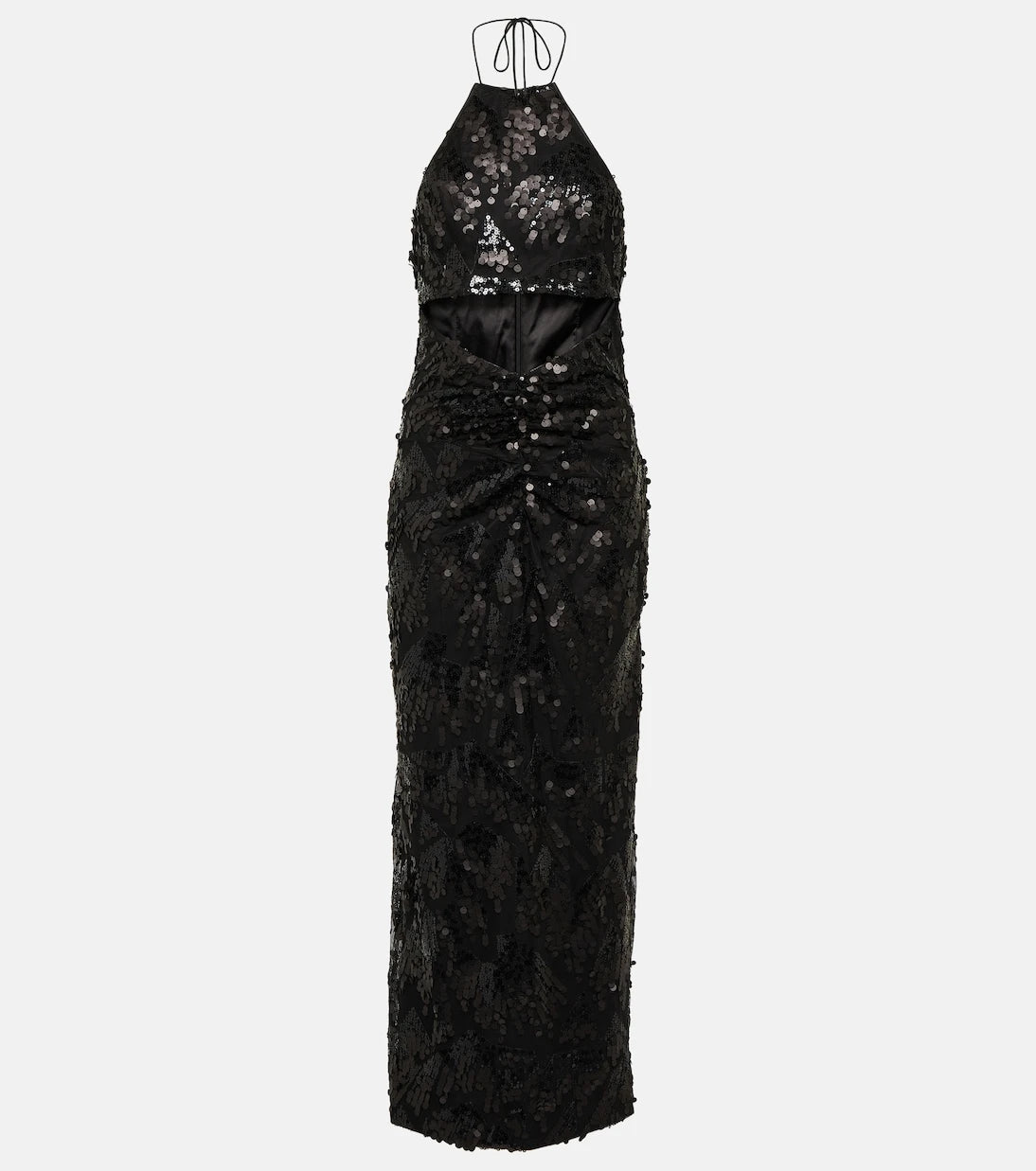 Rotate - Sequined halterneck midi dress