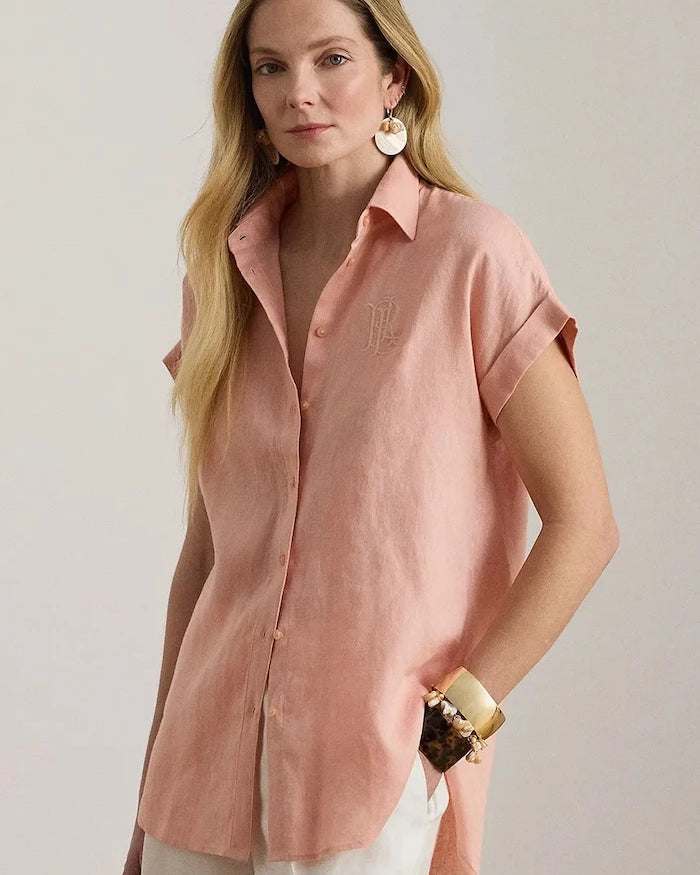 Lauren Ralph Lauren kadın keten gömlek