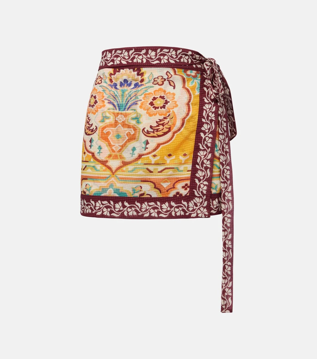 Etro - Printed wrap skirt