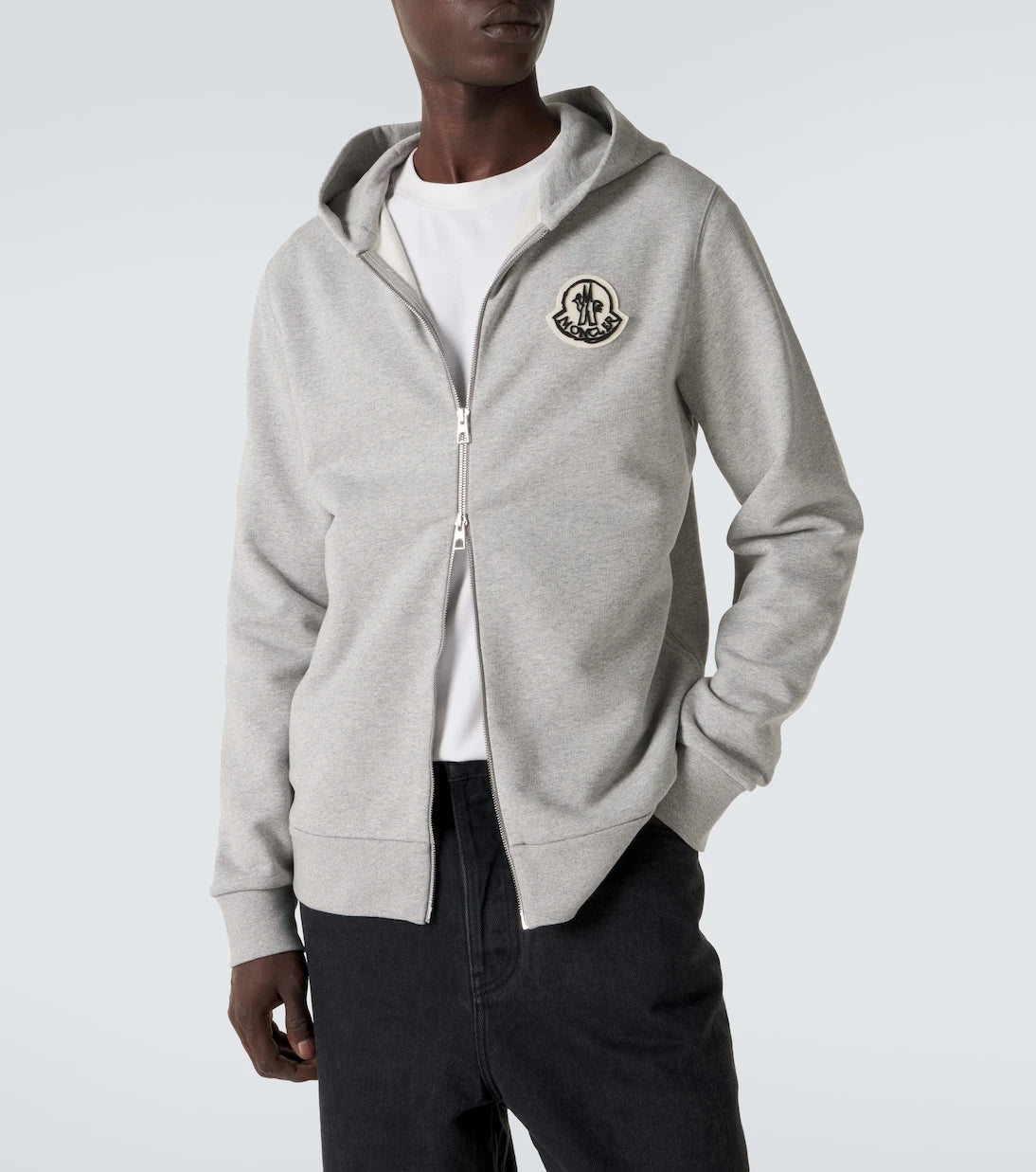 Moncler - Logo cotton zip-up hoodie