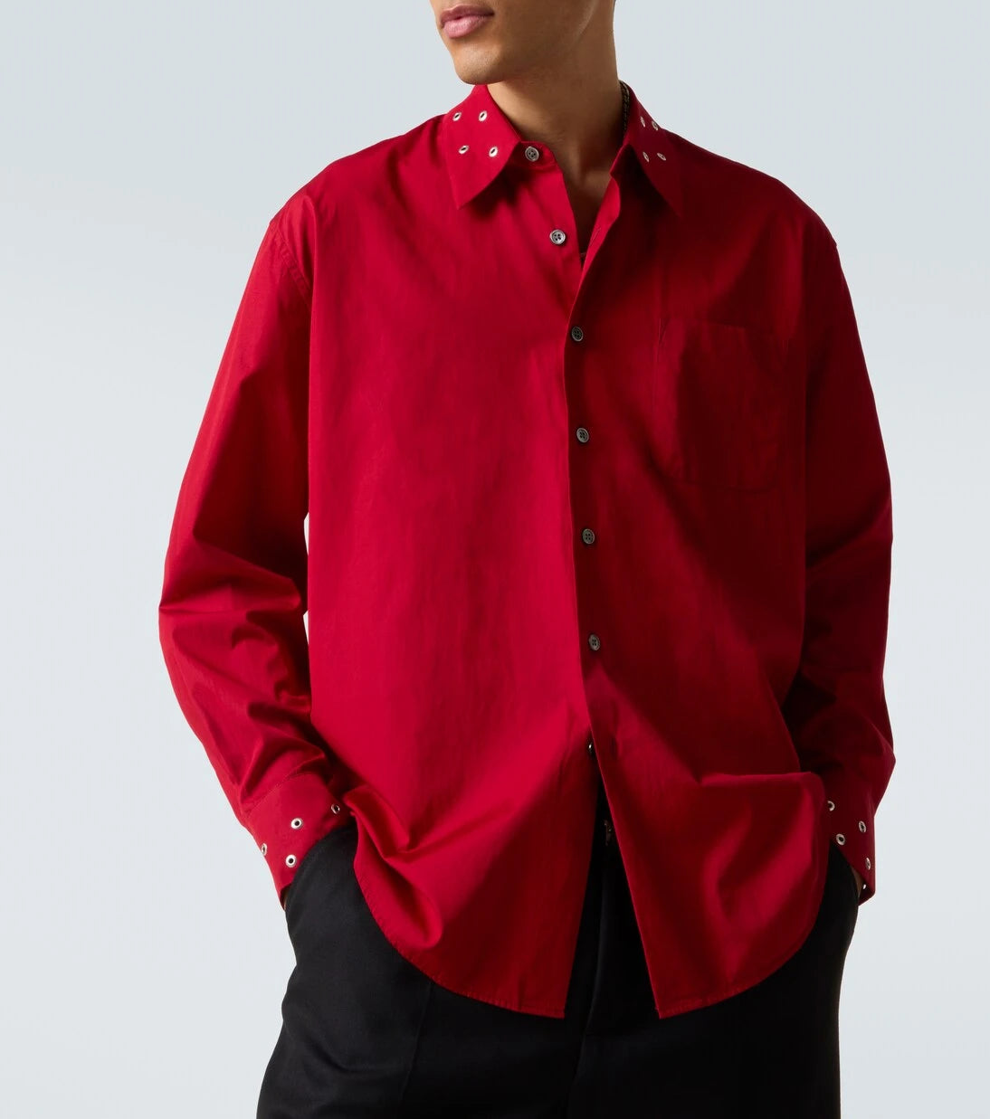 Our Legacy - Above embellished cotton poplin shirt