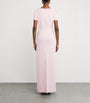 Self-Portrait Pink Crystal-Embellished Rose Maxi Dress