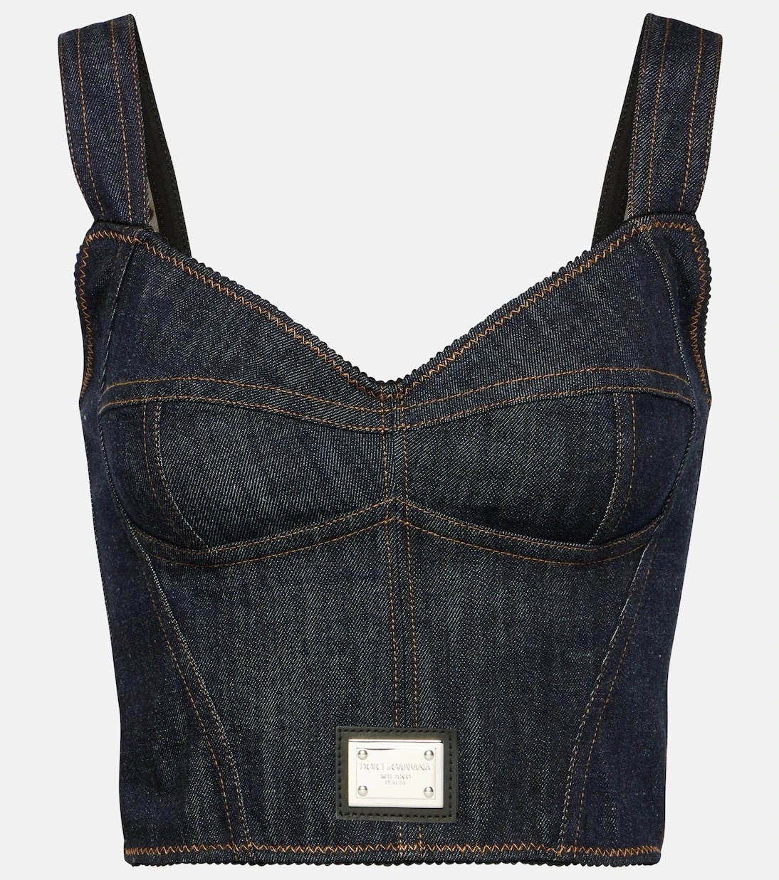 Dolce&Gabbana - Denim bustier