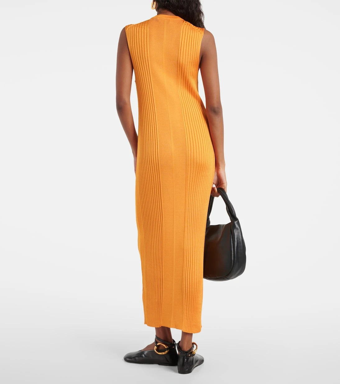 Jil Sander - Ribbed-knit jersey maxi dress