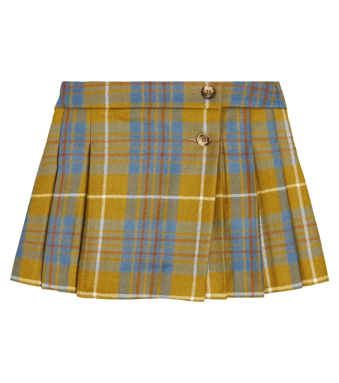 Bonpoint - Talissa checked pleated wool skirt