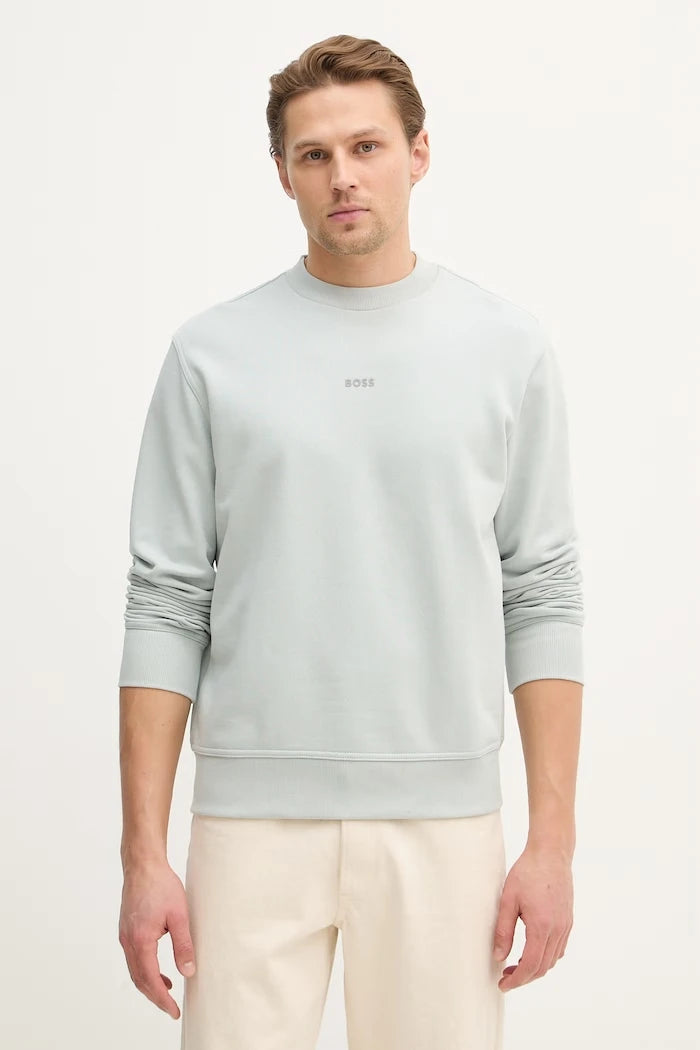 Pamuklu sweatshirt BOSS Orange WeSmallcrew