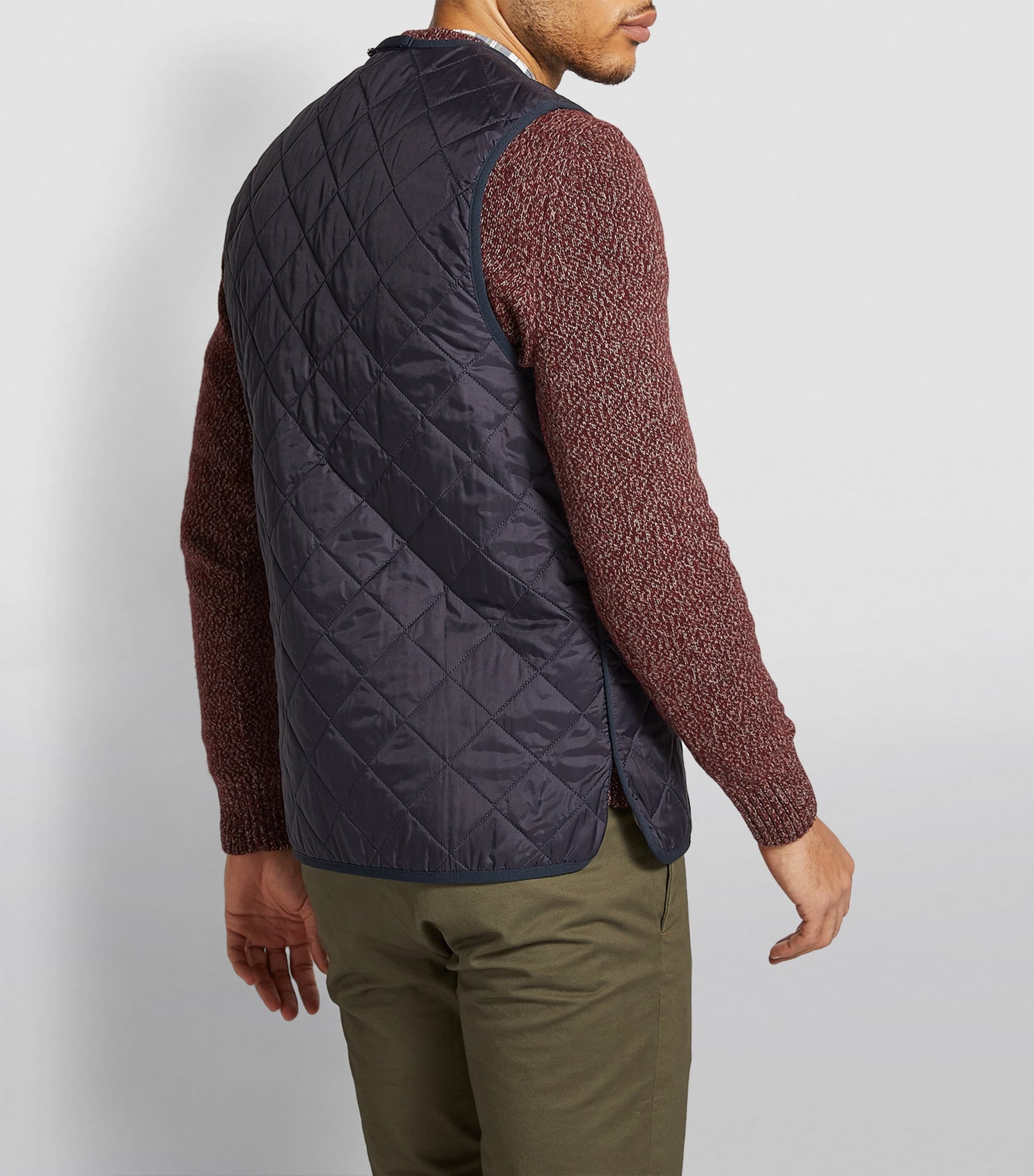 Barbour Navy Quilted Zip-In Liner Gilet