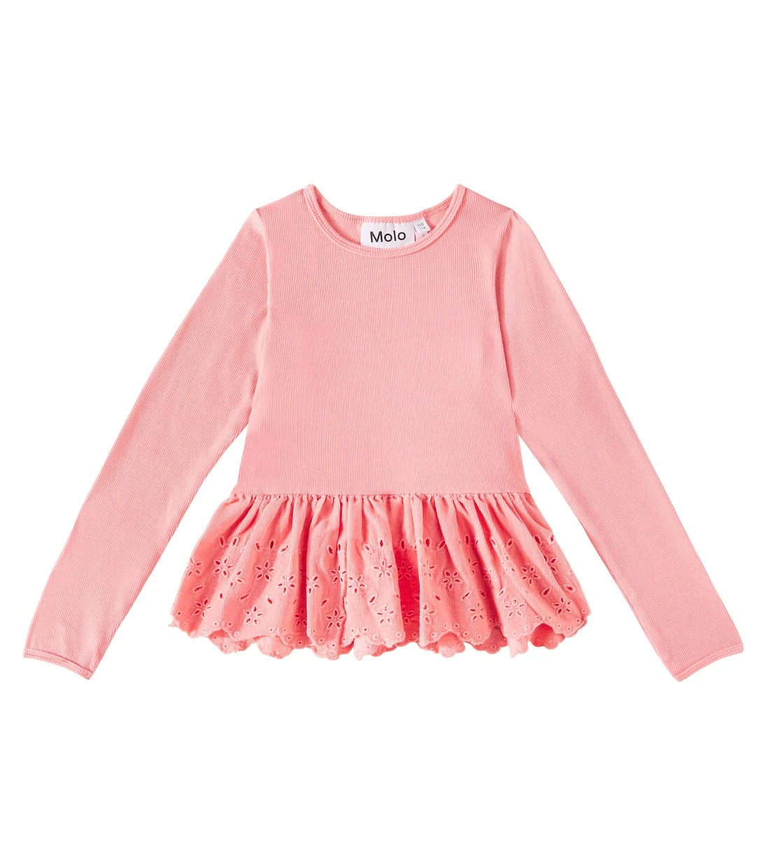 Molo - Riana peplum cotton-blend top
