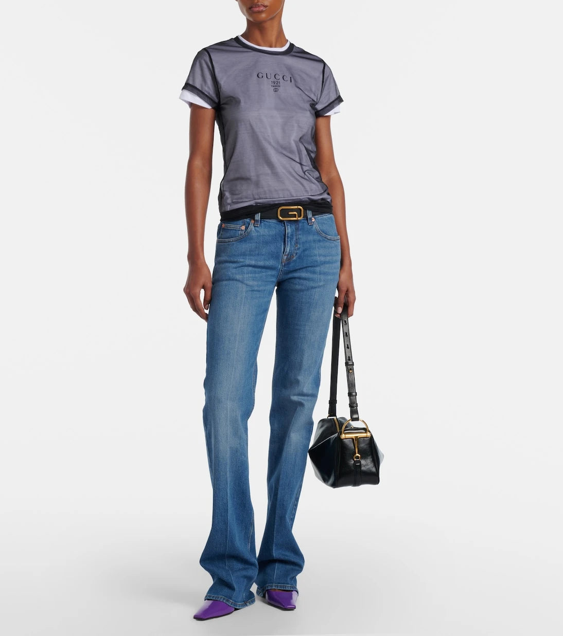 Gucci - Layered cotton-blend jersey T-shirt