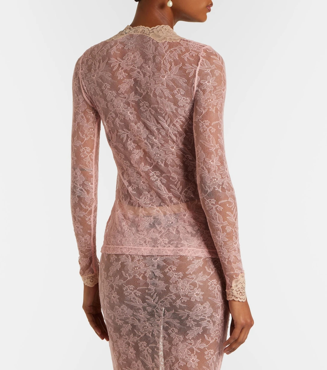 Valentino - Floral sheer lace cardigan