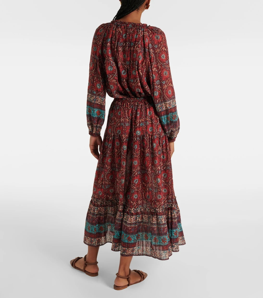 Ulla Johnson - Paige printed cotton-blend midi skirt