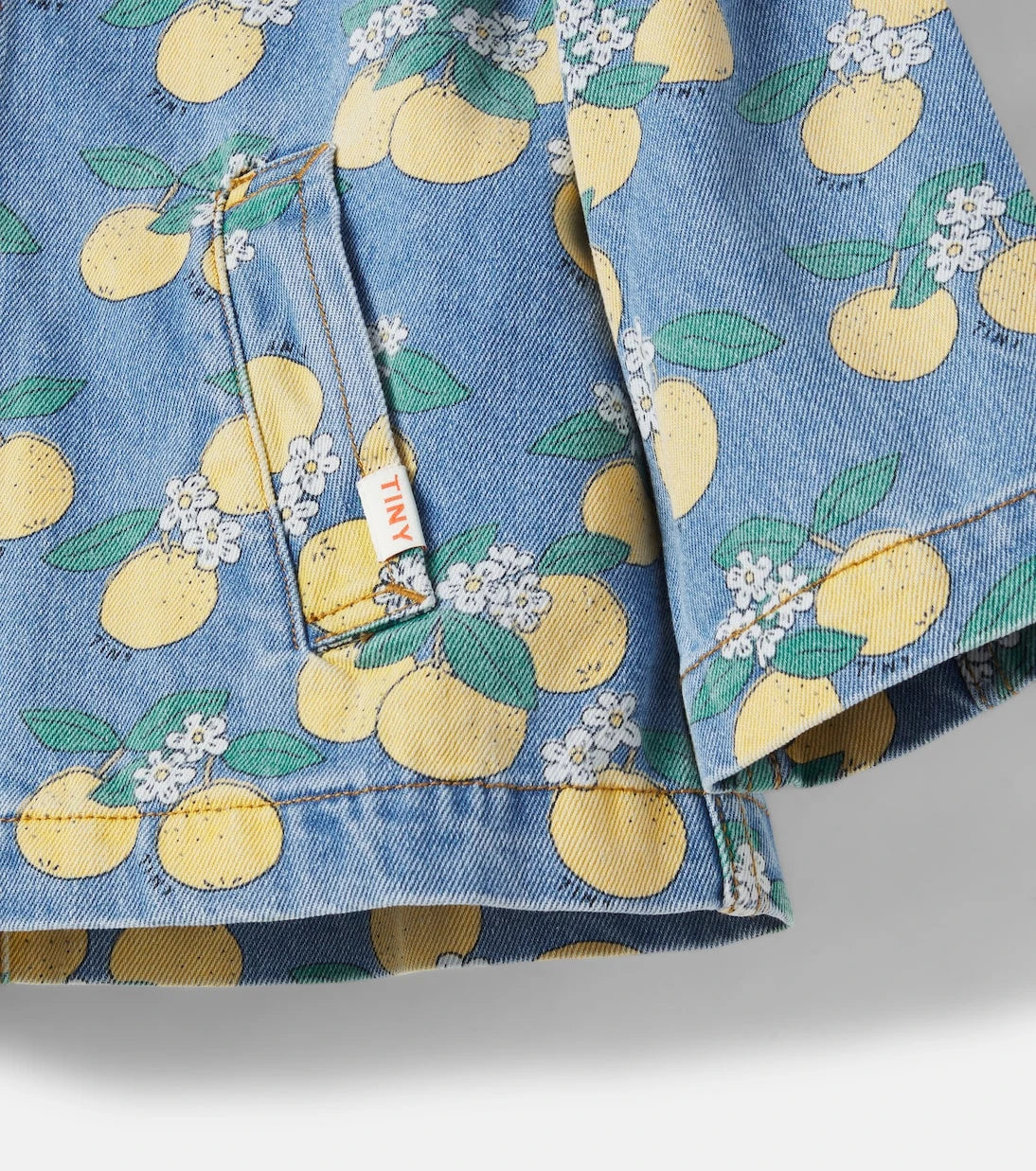 Tinycottons - Oranges printed denim jacket