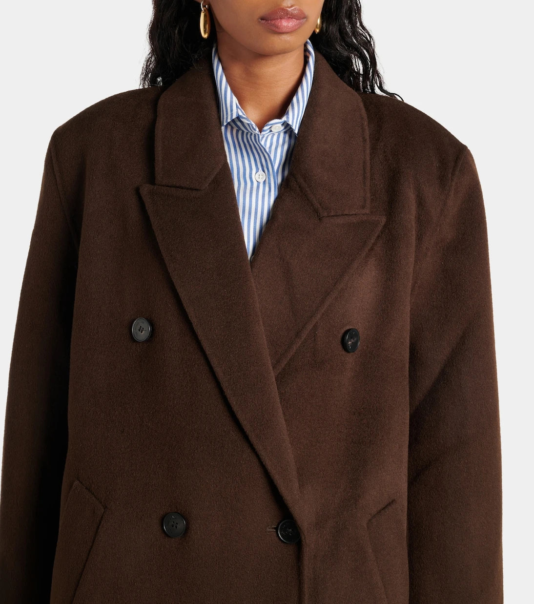 The Frankie Shop - Gaia double-breasted wool-blend coat