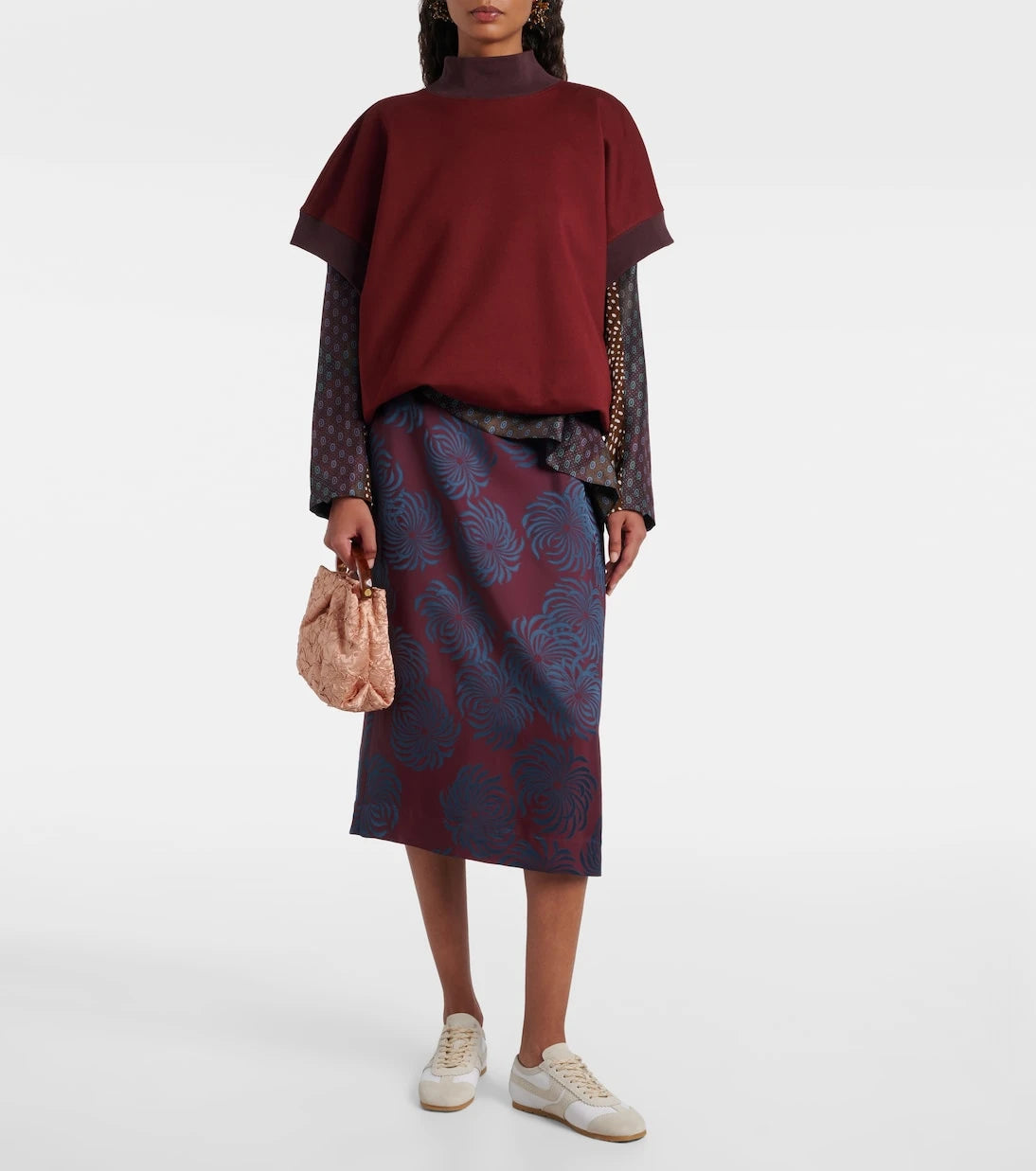 Dries Van Noten - Suede-trimmed leather sneakers