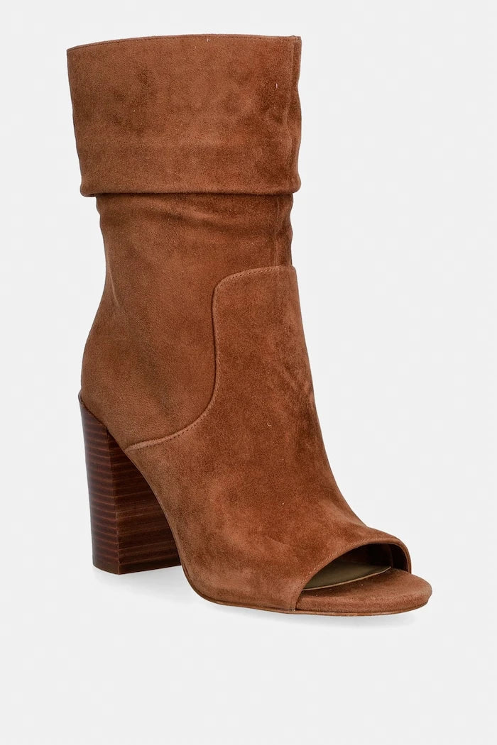 MICHAEL Michael Kors боти дамски от велур Shayna Heeled Bootie