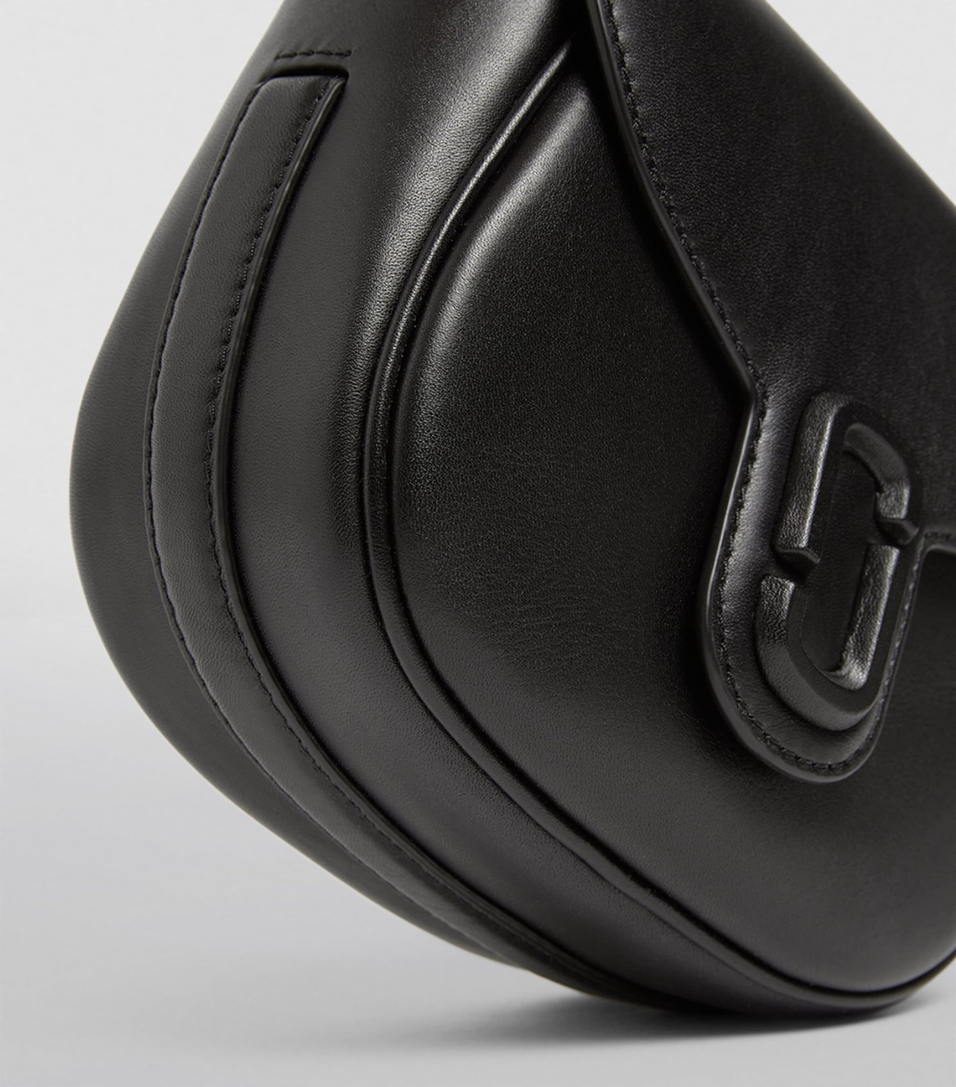Marc Jacobs Black The Marc Jacobs Small Leather J Marc Saddle Bag
