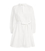 White Cotton Tunic Mini Dress