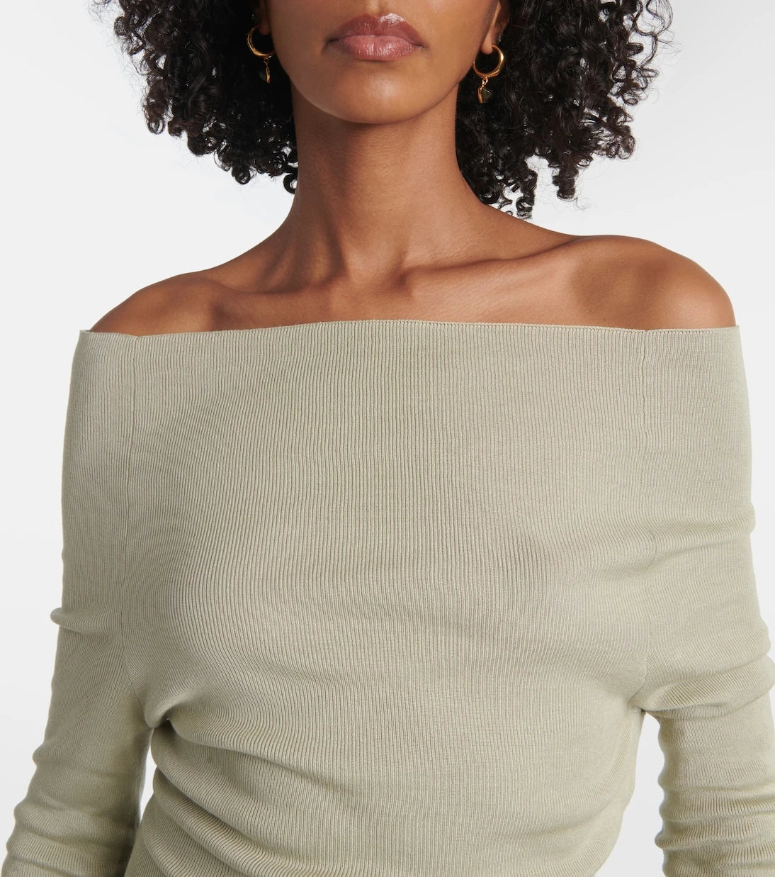 Aya Muse - Kora off-shoulder silk-blend maxi dress