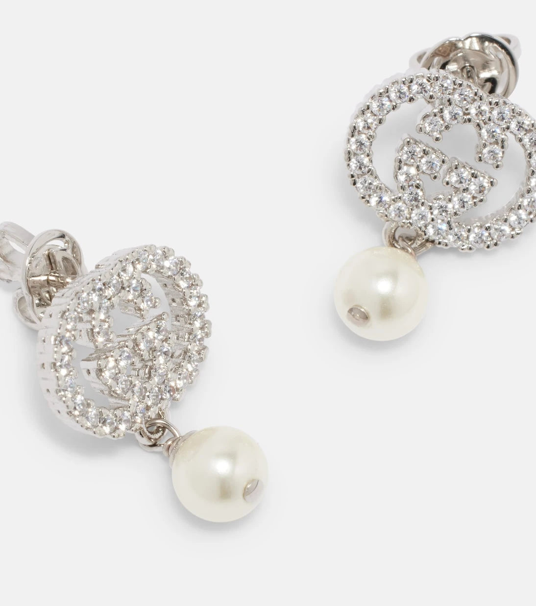 Gucci - Interlocking G embellished drop earrings