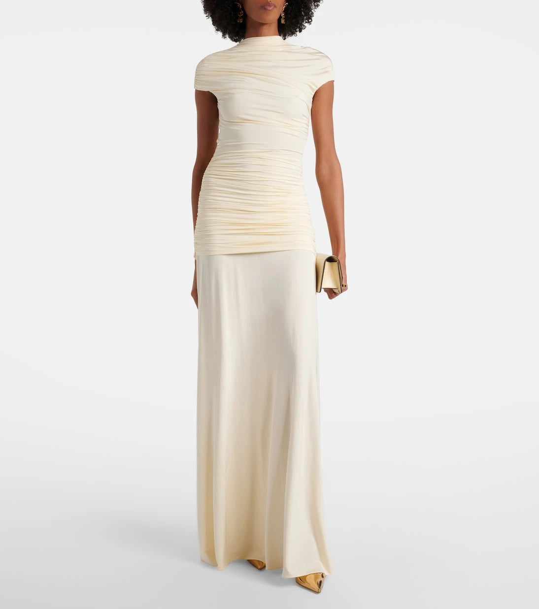 Self-Portrait - Draped jersey gown