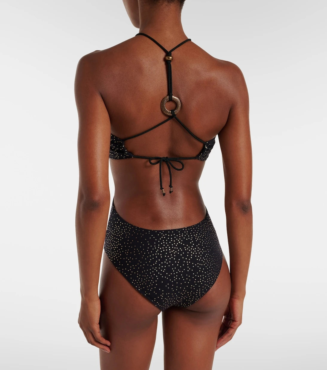 Isabel Marant - Idoya polka-dot cutout swimsuit