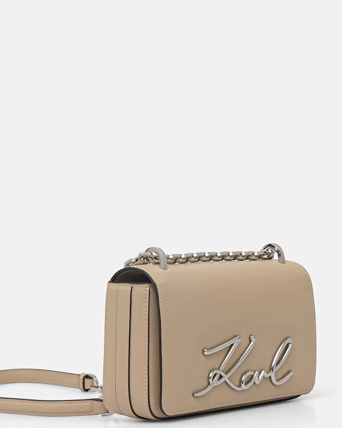 Karl Lagerfeld чанта crossbody дамска от кожа K/SIGNATURE