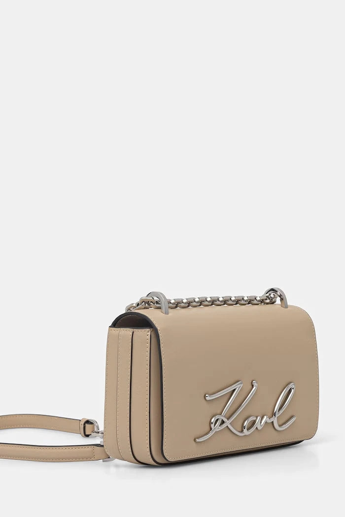 Karl Lagerfeld чанта crossbody дамска от кожа K/SIGNATURE