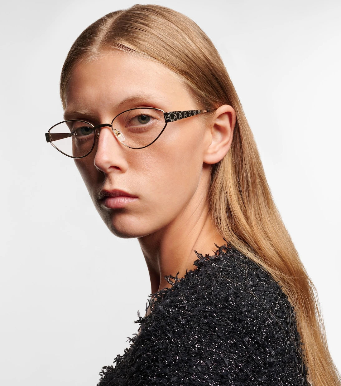Gucci - Guccissima cat-eye glasses